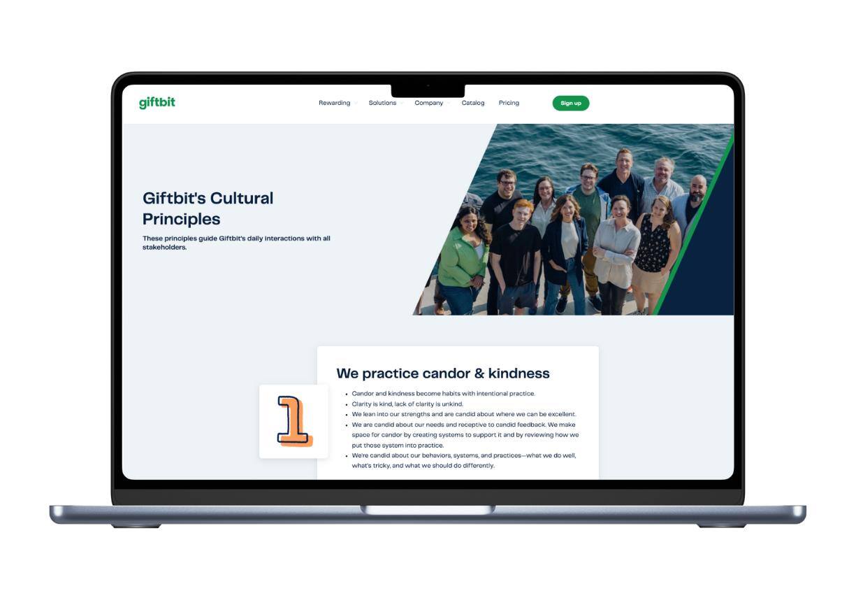 giftbits company culture principles